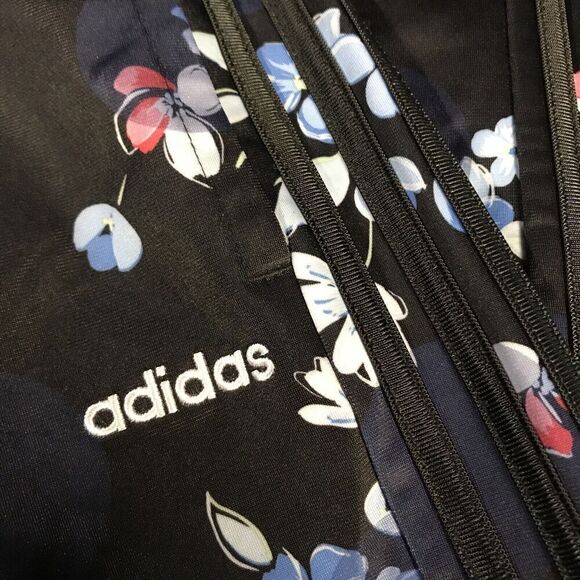 Adidas Girls Floral Tricot Jogger Pants Sz Large 14 Style AK4615 Print Black - Picture 6 of 7